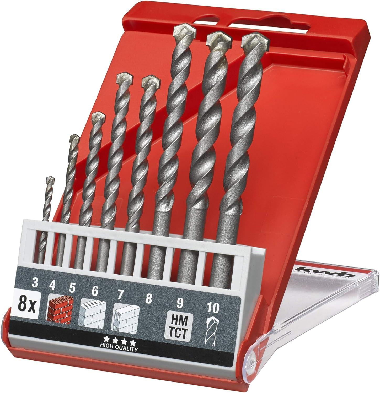 KWB 039800 Boorset voor gepoederd beton, baksteen en metselwerk, 160 mm