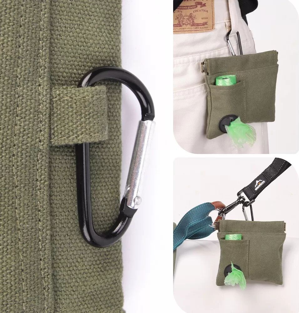 INF Sac à friandises olive pour chien - Idéal pour l'éducation et les aventures en plein air