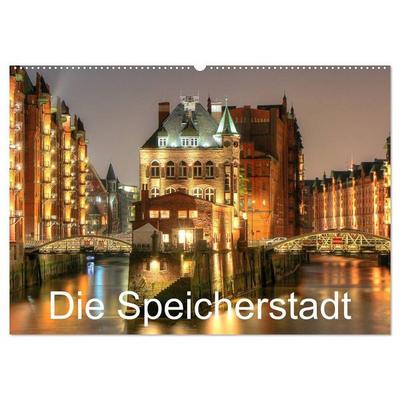 Die Speicherstadt (Wandkalender 2027 DIN A2 quer), CALVENDO Monatskalender