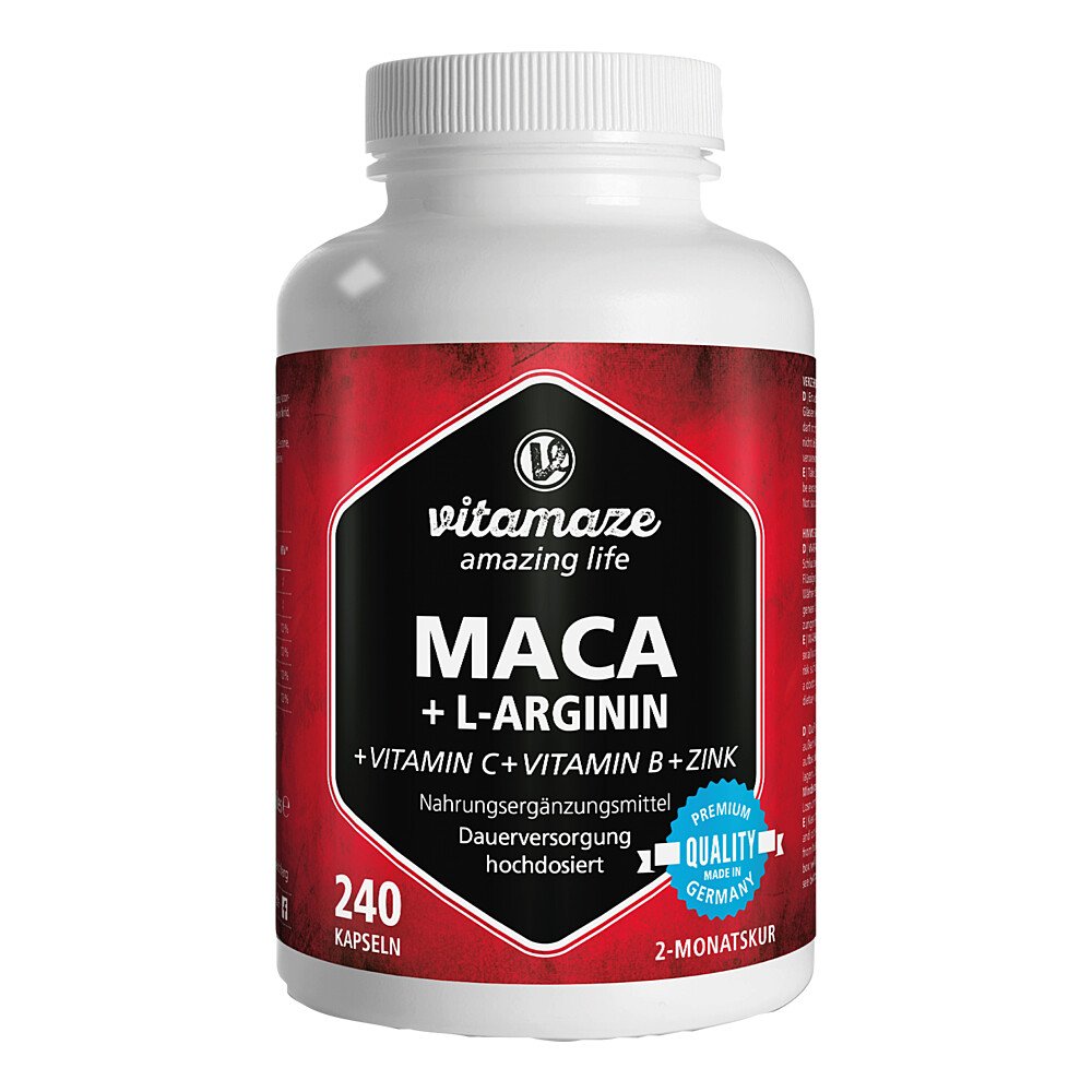 Vitamaze GmbH Vitamaze MACA 4:1 HOCHDOSIERT+L-Arginin 12580540