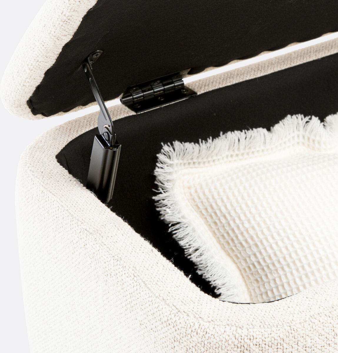 LA REDOUTE INTERIEURS Banc coffre tissu bouclette, Elia