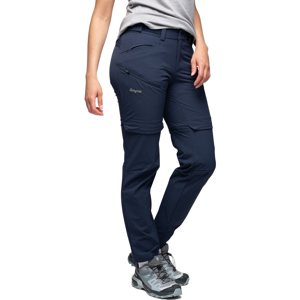 Bergans Convertible Zip-off Softshell Pants Women navy blue (557) 42 253446-3486-557-42