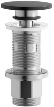 Laufen Ablaufventil H591LA47160001 74x74 mm, Klick-Klack schwarz matt
