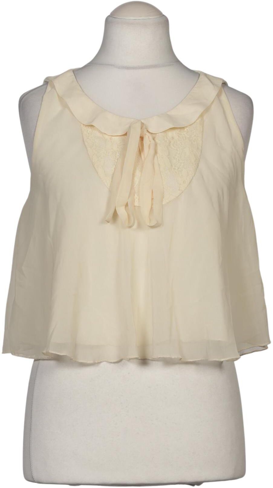 Rare London Damen Bluse, Cremeweiß, Gr. EU 42, Synthetik - Second Hand