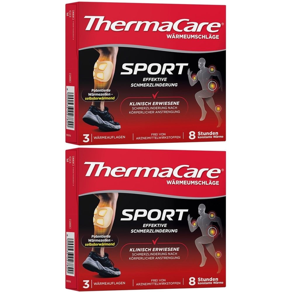 Thermacare Sport Wärmeumschläge 2x 2x3 St