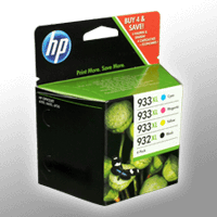 4 HP Tinten C2P42AE 932XL 933XL Multipack KCMY 932XL + 933XL