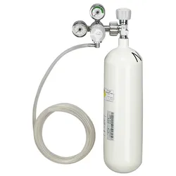 Sauerstoff-Gerät mit Sauerstoff-Flasche 2,0 Ltr. leer