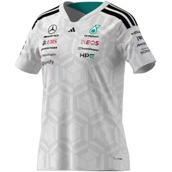 Mercedes-Benz T-Shirt Damen by adidas Fahrer Mercedes-AMG F1 weiß Größe S B67998 - S