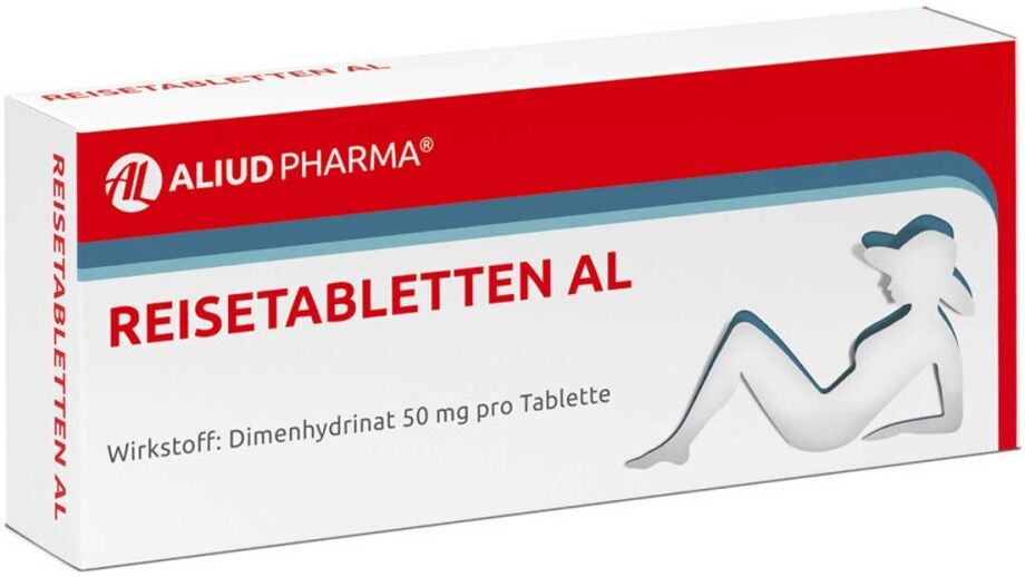 Reisetabletten AL bei Schwindel, Übelkeit und Erbrechen