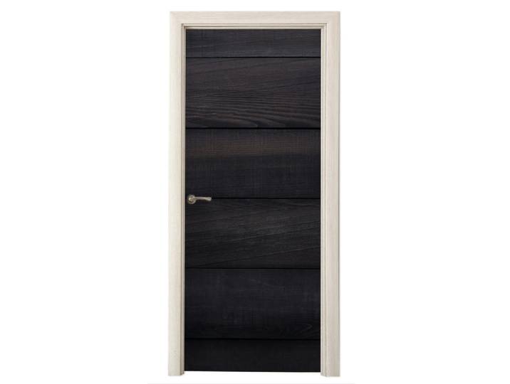 MuchoWow Türaufkleber Schwarzer Hintergrund mit einer Plankenstruktur 90x235 cm - Türtapete, Kunststoff, Rechteckig, 90x0.1 cm, Tapeten & Wandverkleidungen, Fototapeten