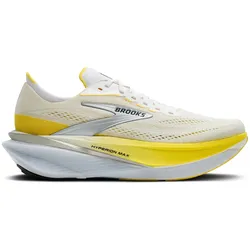 Brooks Damenlaufschuhe Hyperion Max 4, White/Cyber Yellow/Black - weiß / 39