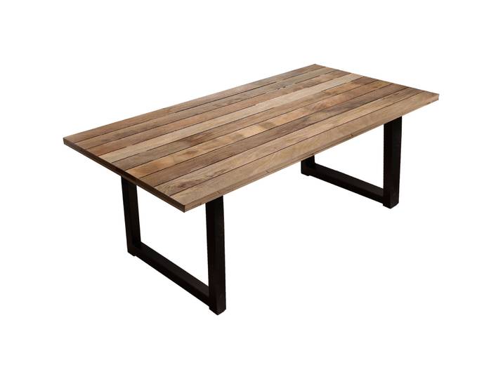 Tisch Remo Mango Natur/Antikschwarz B 160 T 90 cm - Tisch