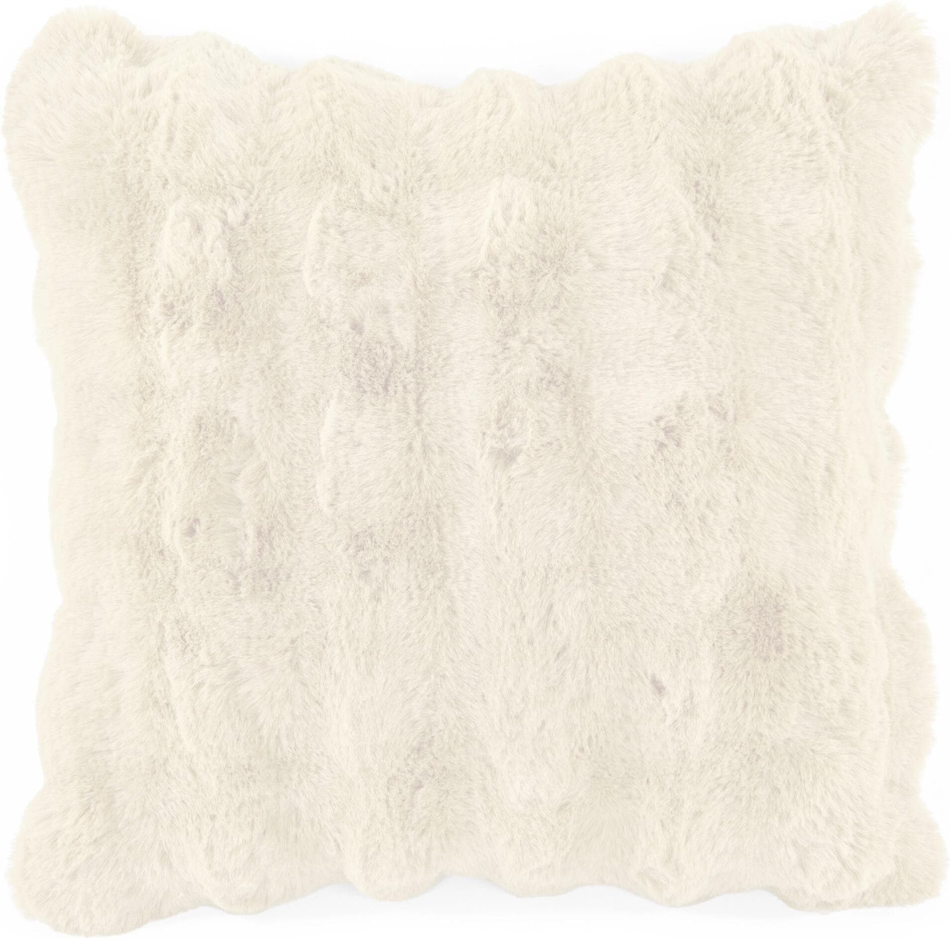 Dekokissen "Tiseco Bubble Rabbit Stripe 45 x 45 cm", weiss (elfenbein), B:45cm L:45cm, Polyester, Dekokissen_Sitzkissen_Kissenhüllen, Dekokissen elfenbein B/L: 45cm x 45cm, 1 Stk.