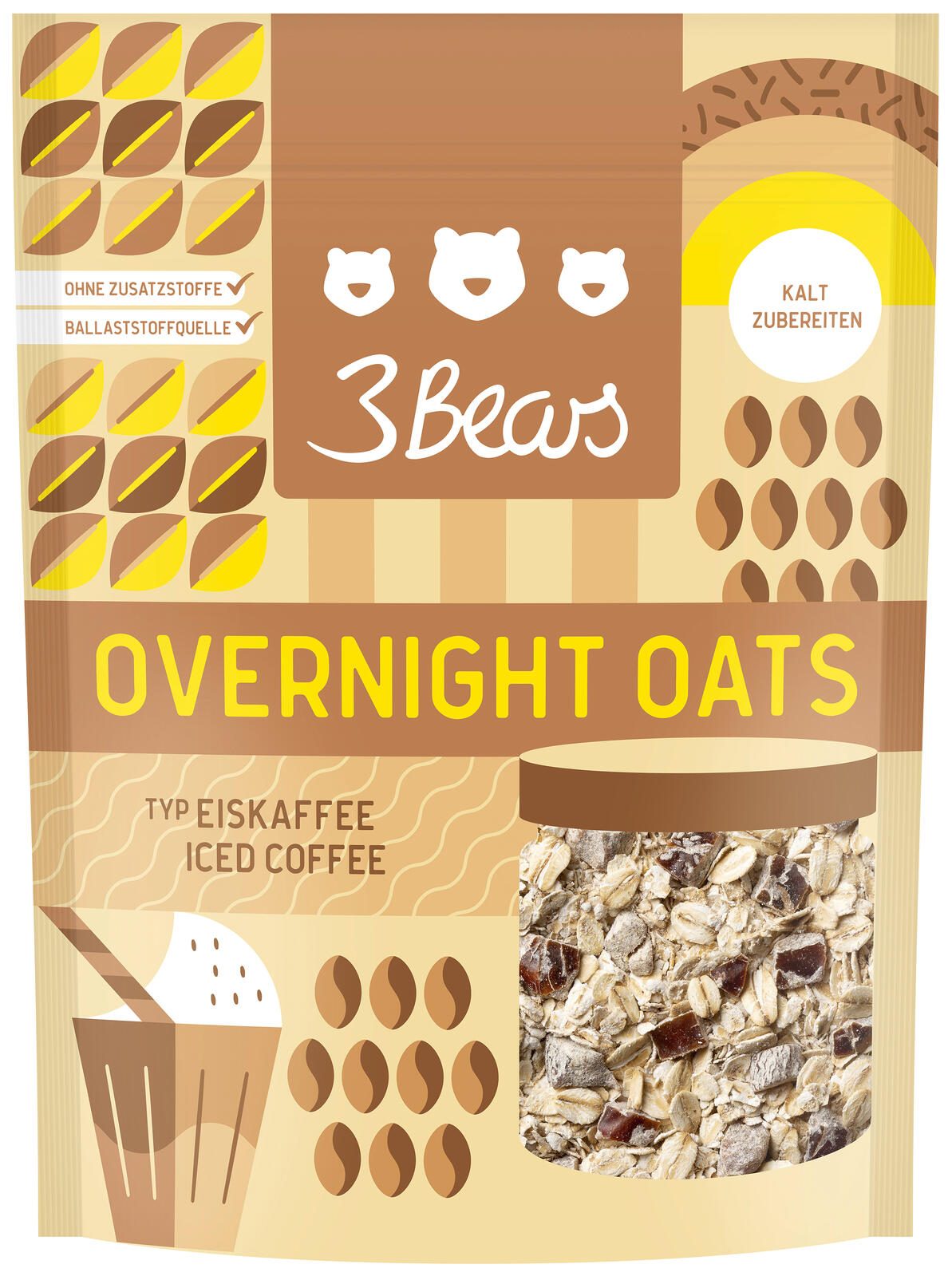3Bears Overnight Oats - Typ Eiskaffee 400,0 g 7000710