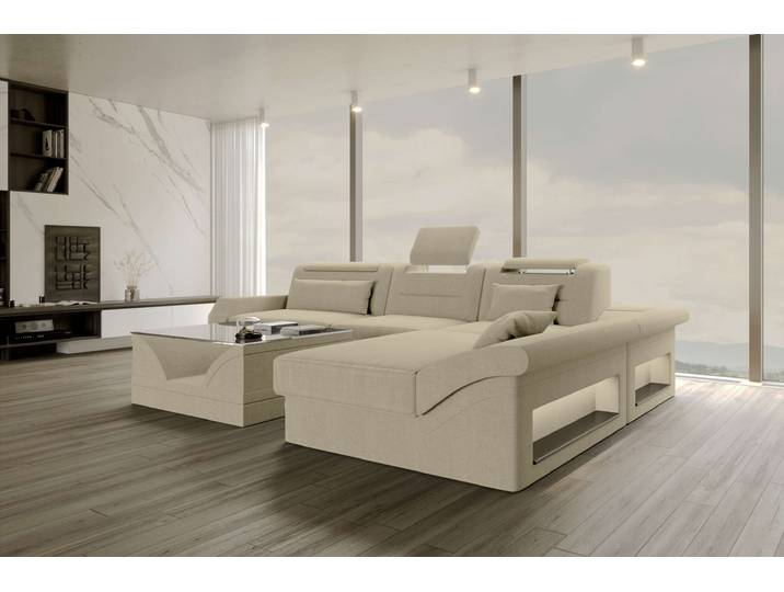 Ecksofa Monza L Form Stoffsofa