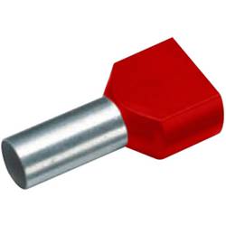 Cimco 18 2406 Zwillings-Aderendhülse 1 mm² Teilisoliert Rot 100 St.