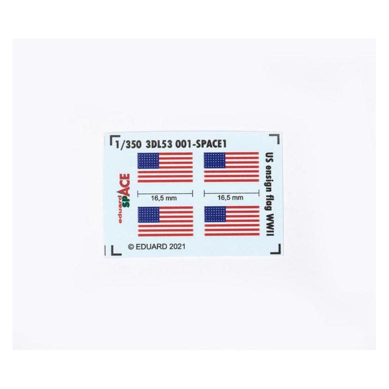 Eduard US ensign flag WWII SPACE (3DL53001)