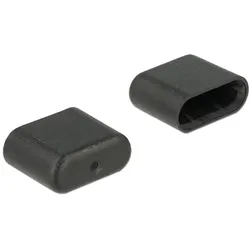 Staubschutz für USB Type-C Stecker 10 Stück schwarz