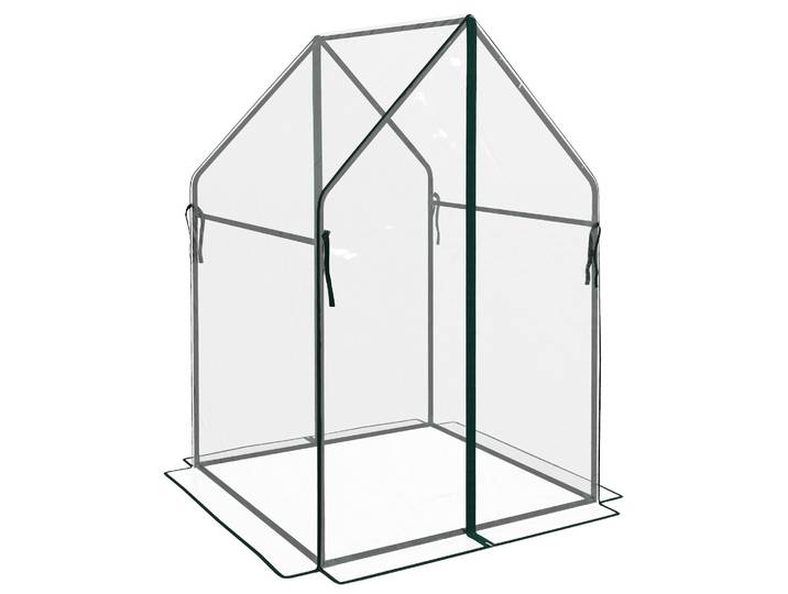 Outsunny Foliengewächshaus, Gewächshaus, Treibhaus mit Doppeltür, PE Transparent