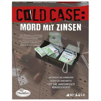 ThinkFun ColdCase: Mord mit Zinsen - Kombinationsspiel ab 14 Jahre