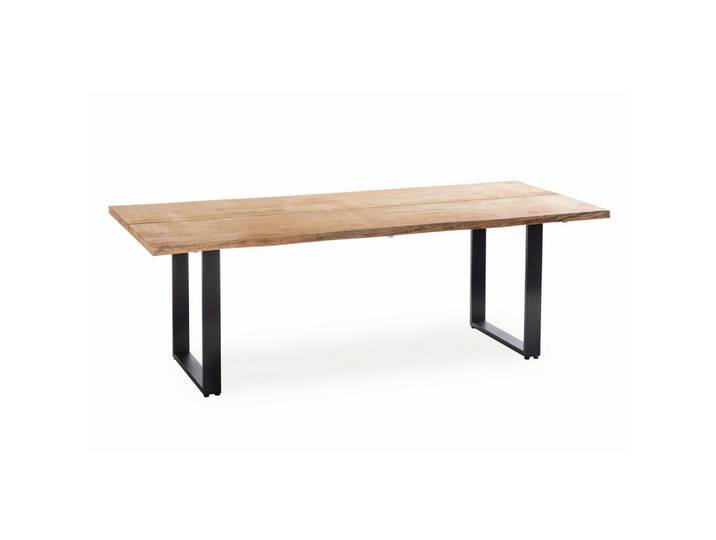 Niehoff Garden Gartentisch, Teakfarben, Holz, Teakholz,Teakholz, massiv,massiv, rechteckig, Kufe, 95x76x240 cm, wetterbeständig, wetterfest, Gartenmöbel, Gartentisch, Gartentische