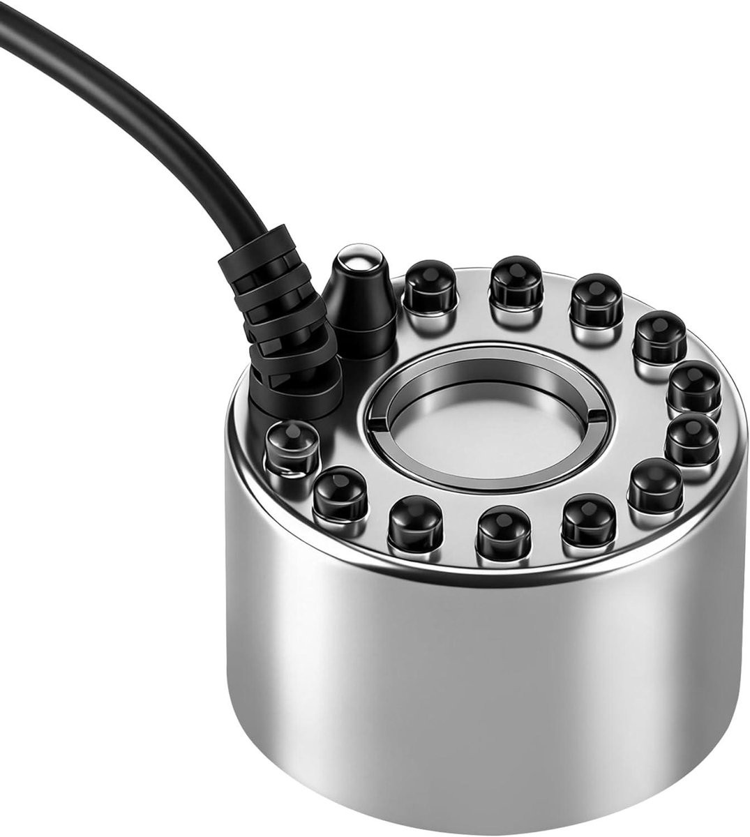 Ultrasone Vernevelaar Mini Rookmachine voor Vijver Decoratie met Kleurrijke Verlichting en Automatische Uitschakeling