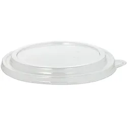 Starpak 300 Deckel für Salatschalen To Go, PET rund Ø 18,4 cm · 2 cm klar