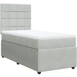 vidaXL, Boxspringbett, Erdmute (Block mit Quadraten) (90 x 190 cm)