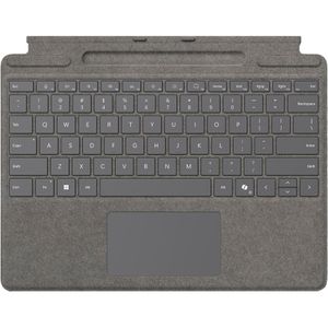 Microsoft Tastatur Surface Pro Signature Keyboard, mit Touchpad, grau