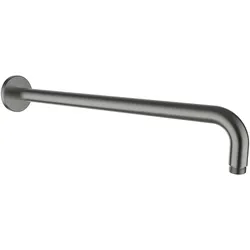 LAUFEN Brausenwandarm, Ausladung 420mm, runde Rosette, HF960109423001, Farbe: Edelstahl-Optik