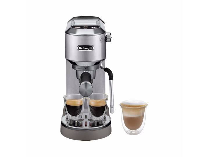 De Longhi Dedica Duo EC890.M Espresso Maschine – Siebträgermaschine/Espressomaschine – chrom
