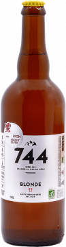La Brasserie 744 Bier Blonde 75cl - Brauerei 744 - 0.75L Alpen