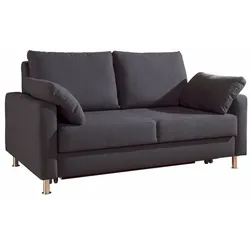 bali Schlafsofa Rom Stoff Grau Anthrazit 140 cm