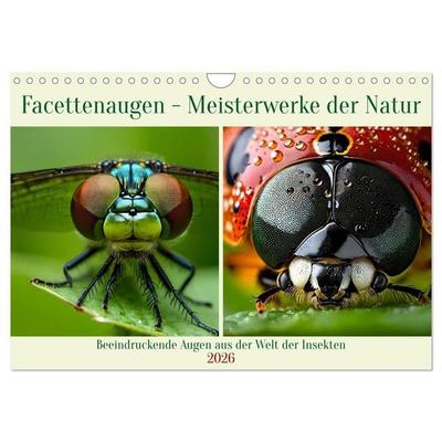 Facettenaugen - Meisterwerke der Natur (Wandkalender 2026 DIN A4 quer), CALVENDO Monatskalender