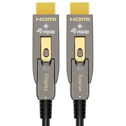 Equip HDMI 2.0 Abnehmbares aktives optisches Kabel Typ D + A, 20m, 4K/60 Hz