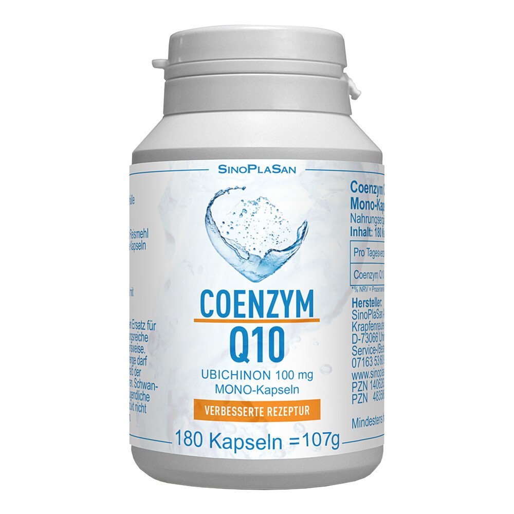 SinoPlaSan GmbH Coenzym Q10 100 mg Ubichinon Mono-kapseln 14062631