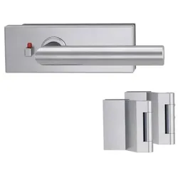 Griffwerk Glastürbeschlagset PURISTO S LUCIA PROF Edelstahl matt smart2lock