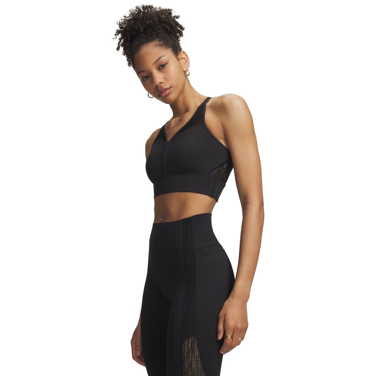 Under Armour Vanish Elite Mesh Zip Tank black metallic silver (008) L 6013861-008-LG