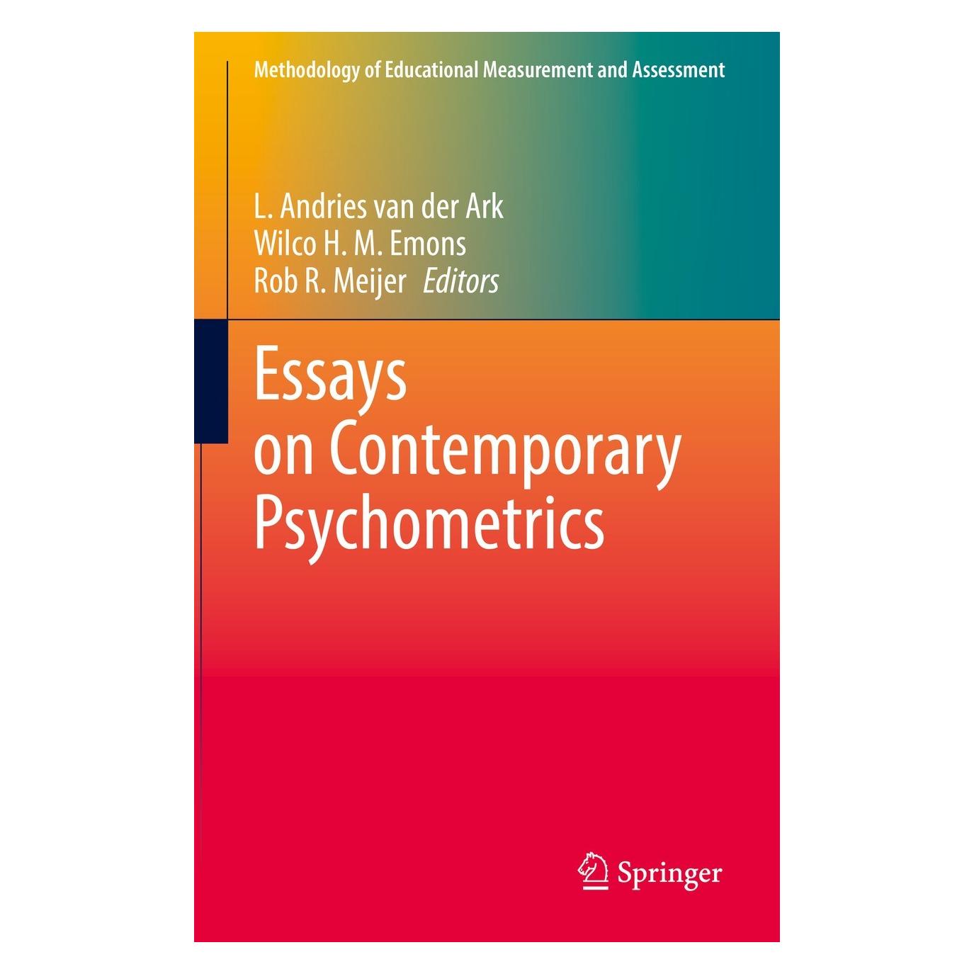 Springer Essays on Contemporary Psychometrics (Englisch, Hardcover, L. Andries van der Ark, Rob R. Meijer, Wilco H. M. Emons) (9783031103698)