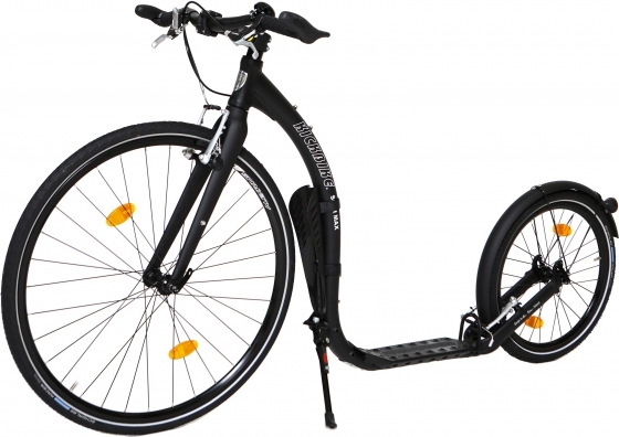 Kickbike Sport max, Schwarz, mit 28 und 20 Zoll Rädern, Aluminiumrahmen, bis 120 kg