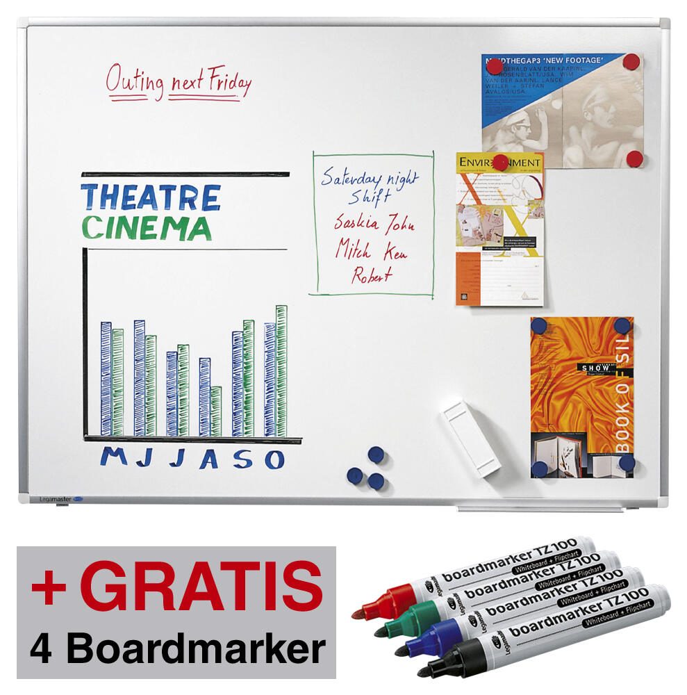 Legamaster Whiteboard PREMIUM PLUS 90,0 x 60,0 cm weiß 7-P101043
