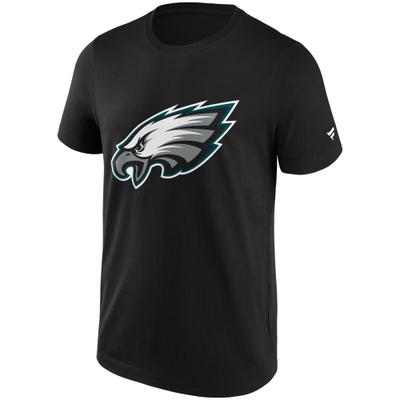 T-Shirt FANATICS "Fanatics T-Shirt Philadelphia Eagles Primary Logo Graphic", Damen, Gr. M, schwarz, 100% Baumwolle, Shirts T-Shirt