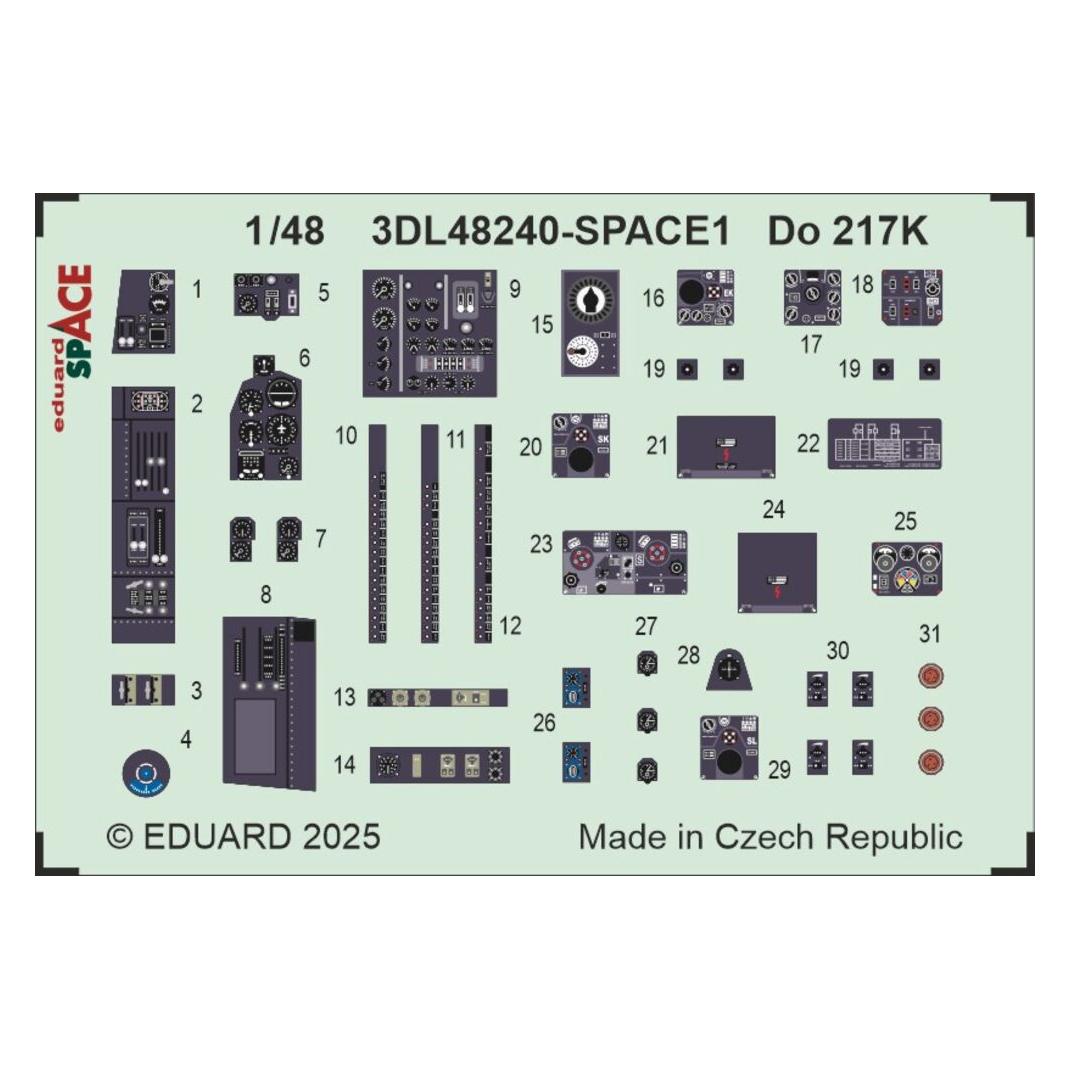 Eduard Do 217K SPACE ICM (3DL48240)