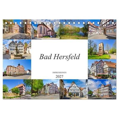 Bad Hersfeld Impressionen (Tischkalender 2027 DIN A5 quer), CALVENDO Monatskalender