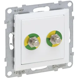 Legrand 765130 SEANO Einsatz Potentialausgleich-Steckdose, Anschlussbolzen nach DIN 42 801, UW