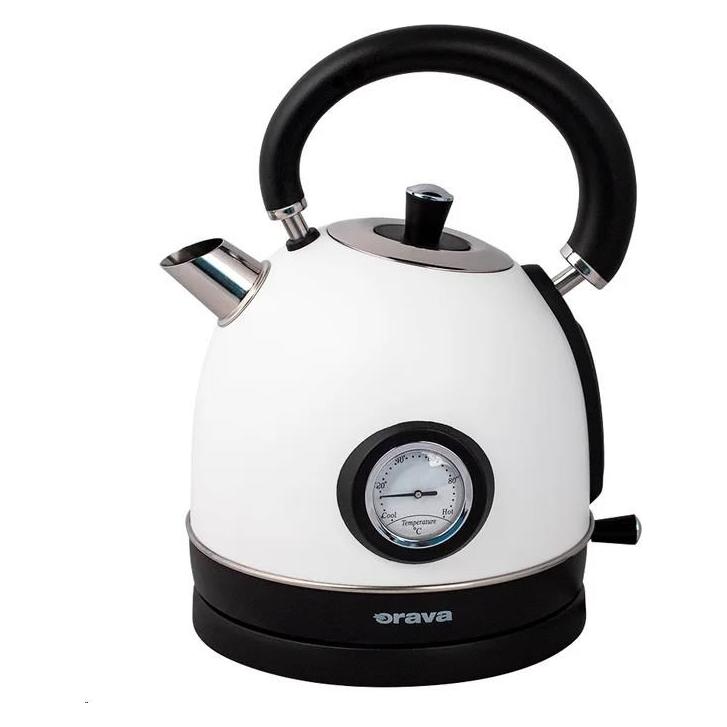 Logo Orava Hiluxe 4 weiss / Schnellkochtopf mit analogem Thermometer / 1850-2200 W / 1,8 L / Edelstahl (1.80 l) (Hiluxe-4)