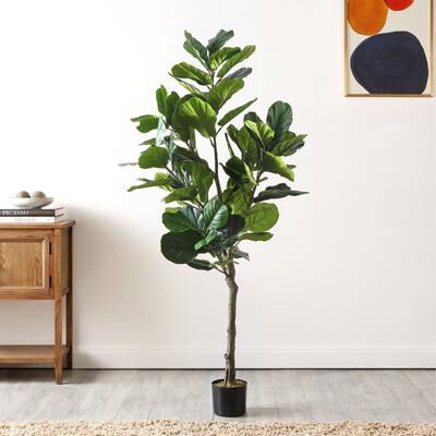 "SAFAVIEH 72-Inch Faux Plant, Green, Modern Home Decor - 33"" W x 33"" D x 72"" H"