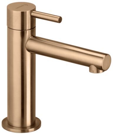 Herzbach Design iX PVD Standventil 21.950860.1.39 ohne Ablaufgarnitur, für Kaltwasser, Copper Steel