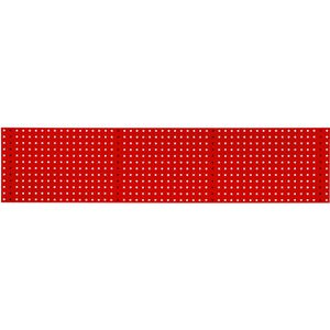 ADB Werkzeugwand 23035, rot, aus Metall, Lochung 10 x 10 mm, 197,5 x 45,6 cm