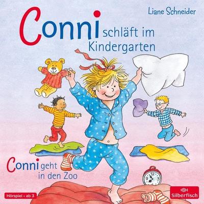 Conni schläft im Kindergarten / Conni geht in den Zoo - Liane Schneider, CD, 9783867424325